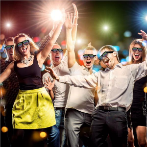 Sound Reactive LED Slotted Glasses