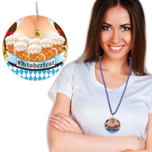 Oktoberfest 33" Bead Necklaces (Per 12 pack)