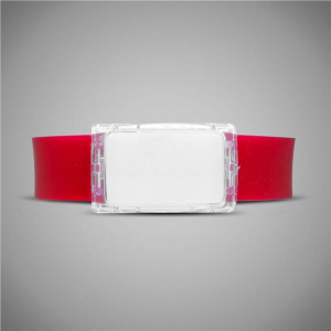 Red LED Silicone Wristband