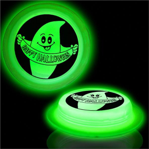 Happy Halloween 3" Green  Glow Badge