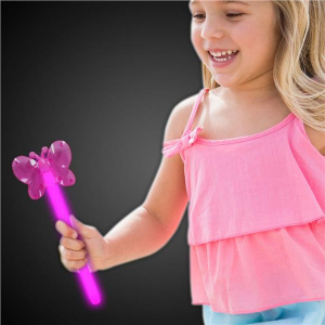 Pink Butterfly Glow Wand (Per Wand)