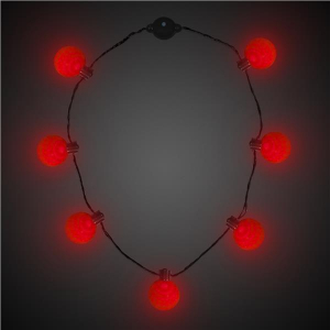 LED Red Ball Necklace