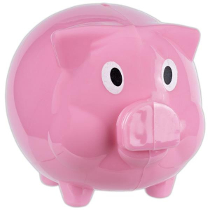 Pink Plastic Piggy Bank