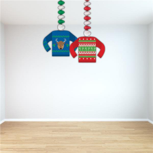 Ugly Sweater Whirl Decorations (Per 2 pack.)