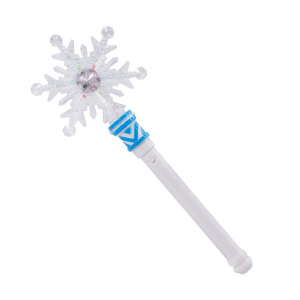 LED Snowflake Wand with Light-Up Handle
