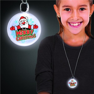 Merry Christmas LED Light-Up Necklace