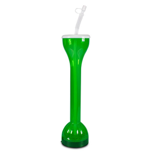 LED Green Flashing 17 oz Yard Glass