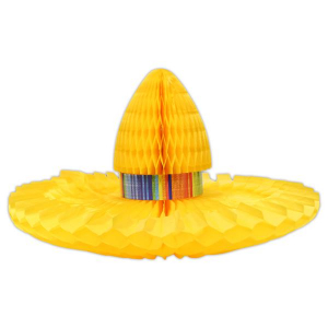 Serape Trimmed Sombrero Centerpiece
