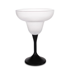 LED 10 oz Margarita Glass Black Stem