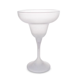 LED 10 oz Margarita Glass White Stem