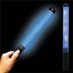 Blue LED Light-Up Patrol Wand