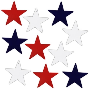 Patriotic Star Cutouts (Per 10 pack)