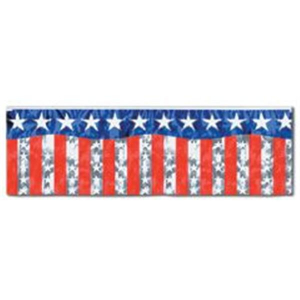 Stars and Stripes Fringe Banner