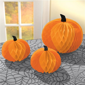 Pumpkin Honeycomb Centerpieces