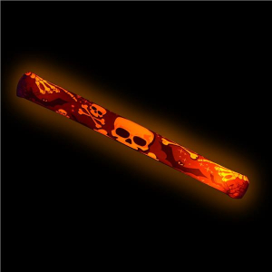 Orange LED Skull and Crossbones Foam Lumiton
