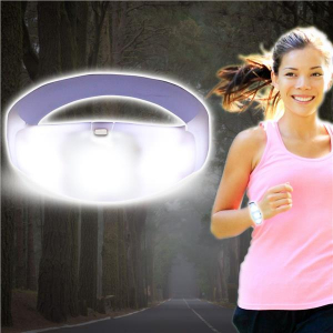 Sound Activated White LED Stretchy Bracelet
