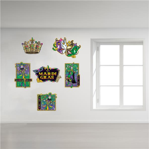 Mardi Gras Jumbo Cutouts