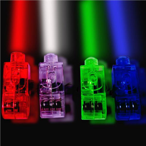 Green LED Light-Up Finger Rings