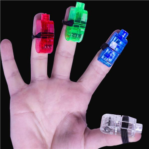 Green LED Light-Up Finger Rings