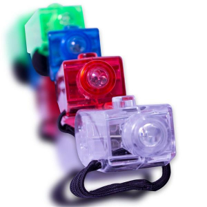 Green LED Light-Up Finger Rings