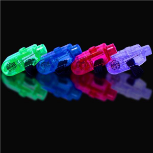 Green LED Light-Up Finger Rings