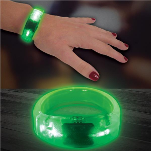 Green LED Bangle Bracelet