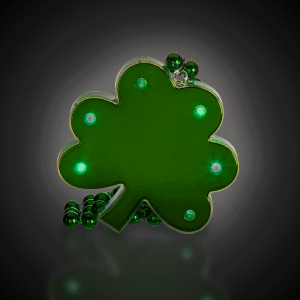 LED Shamrock Bead Necklace