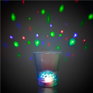 LED Disco Ball 8 oz Rocks Glass