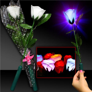 LED White Roses