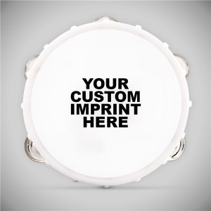 White LED Light-Up Party Tambourine