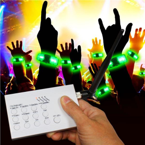 RF LED Concert Bracelets Kit for 20 People