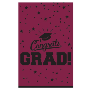 Maroon Graduation Table Cover
