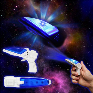 LED Toy Space 3 1/2" Gun With Sound