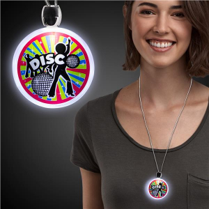 LED Disco Party Pendant Necklace