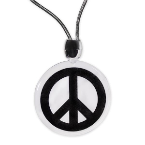 LED Peace Sign Necklace
