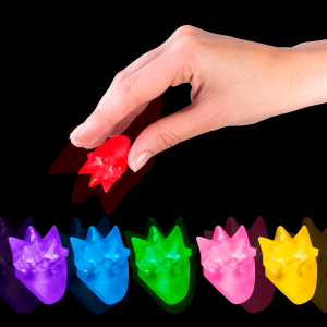 LED Flashing Spike Rings