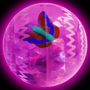 2.5" Light-Up Bounce Ball- Pink