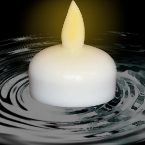 Light Up Waterproof LED Tea Lights- Yellow