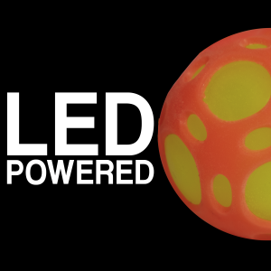 2.5" Light-Up Sports Ball- Orange & Yellow