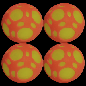 2.5" Light-Up Sports Ball- Orange & Yellow
