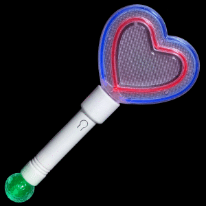 Rave Lights Party Heart Wand Rave Lights Party Heart Wand