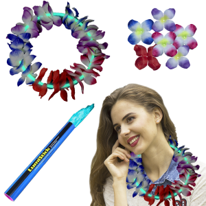 22 Inch Glow Leis - Aqua