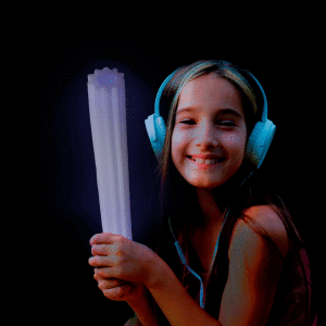 15.5" Light-Up Flower Foam Baton 15.5" Light-Up Flower Foam Baton