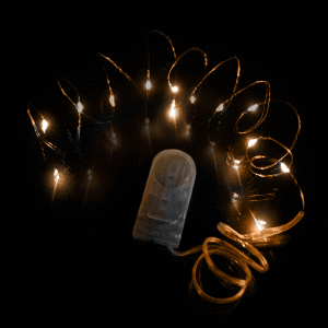 20 Inch Copper Wire Fairy Lights - Warm White Flashing Light 20 Inch Copper Wire Fairy Lights - Warm White Flashing Light