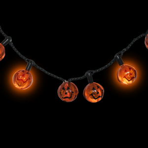 LED Light-Up Pumpkins Necklace- 34 Inch