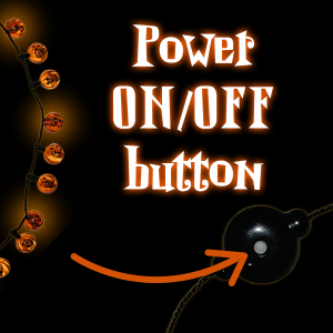 LED Light-Up Pumpkins Necklace- 34 Inch