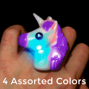 1" Light-Up Unicorn Rings 1" Light-Up Unicorn Rings