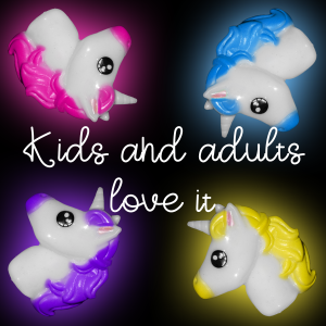 1" Light-Up Unicorn Rings