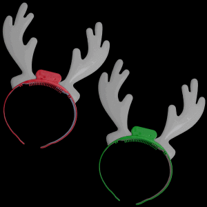 10" Light-Up Holiday Reindeer Antlers 10" Light-Up Holiday Reindeer Antlers
