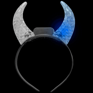 LED Light Up Clear Crystal Devil Horns - Multicolor LED Light Up Clear Crystal Devil Horns - Multicolor